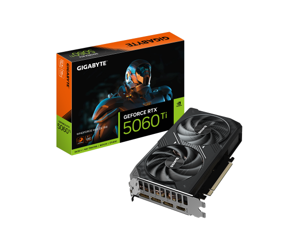 Read more about the article כרטיס מסך Gigabyte GeForce RTX 5060 Ti WINDFORCE MAX OC 16G