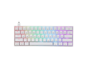 מקלדת גיימינג אופטו־מכנית לבנה SKYLOONG GK61 RGB GLACIER YELLOW