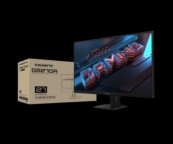 מסך גיימינג Gigabyte GS27QA QHD SS IPS 180Hz 1MS HDR Ready