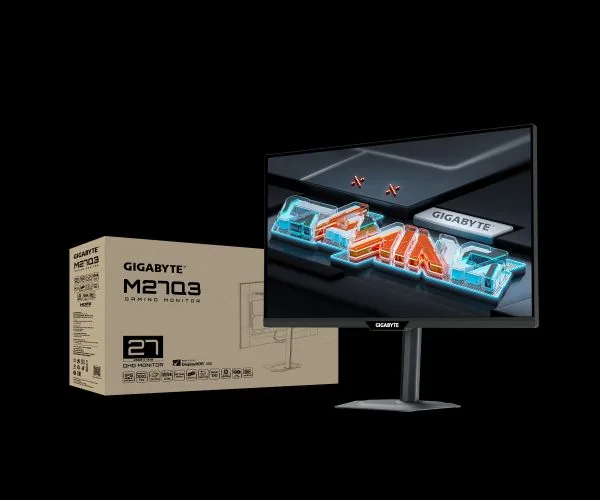 מסך גיימינג Gigabyte M27Q3 2K 1Ms SS IPS 320Hz KVM G-Sync