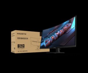מסך קעור Gigabyte GS32QCA SS VA 1ms 2K QHD 180Hz FreeSync Tilt