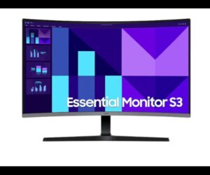 מסך קעור Samsung 32 S3 Essential Monitor FHD 100Hz 4Ms VA Black