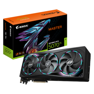 כרטיס מסך GIGABYTE AORUS GeForce RTX 5070 Ti MASTER 16G
