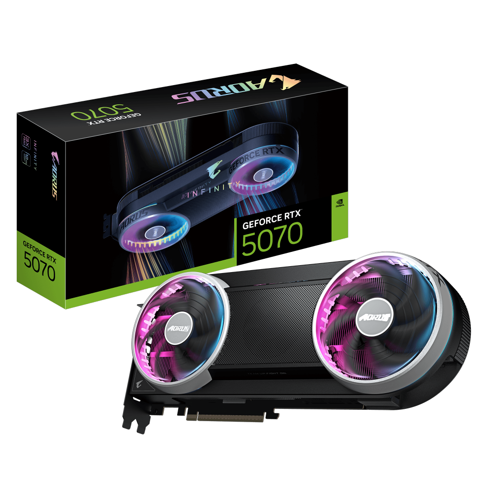 כרטיס מסך AORUS GeForce RTX 5070 INFINITY 12GB