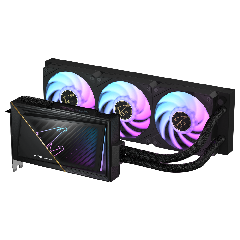 כרטיס מסך AORUS GeForce RTX 5080 XTREME WATERFORCE 16GB – קירור נוזלי 360 מ״מ – תמונה 2