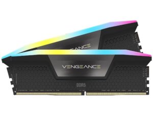 זיכרון לנייח Corsair Vengeance RGB 64GB (2x32GB) DDR5 6000MHz CL40 AMD EXPO