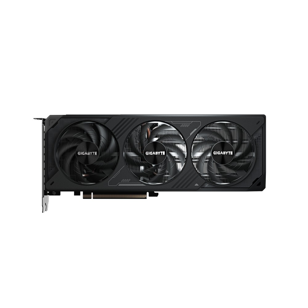 כרטיס מסך GIGABYTE GeForce RTX 5070 WINDFORCE OC SFF 12GB GDDR7 – מבט מלפנים על שלושת המאווררים