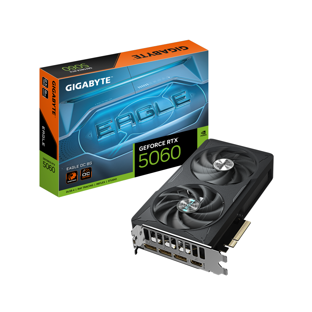 כרטיס מסך GIGABYTE GeForce RTX 5060 EAGLE OC 8GB