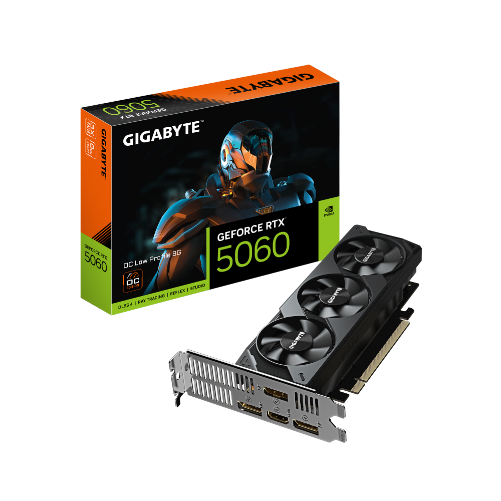 כרטיס מסך GIGABYTE GeForce RTX 5060 OC Low Profile 8GB