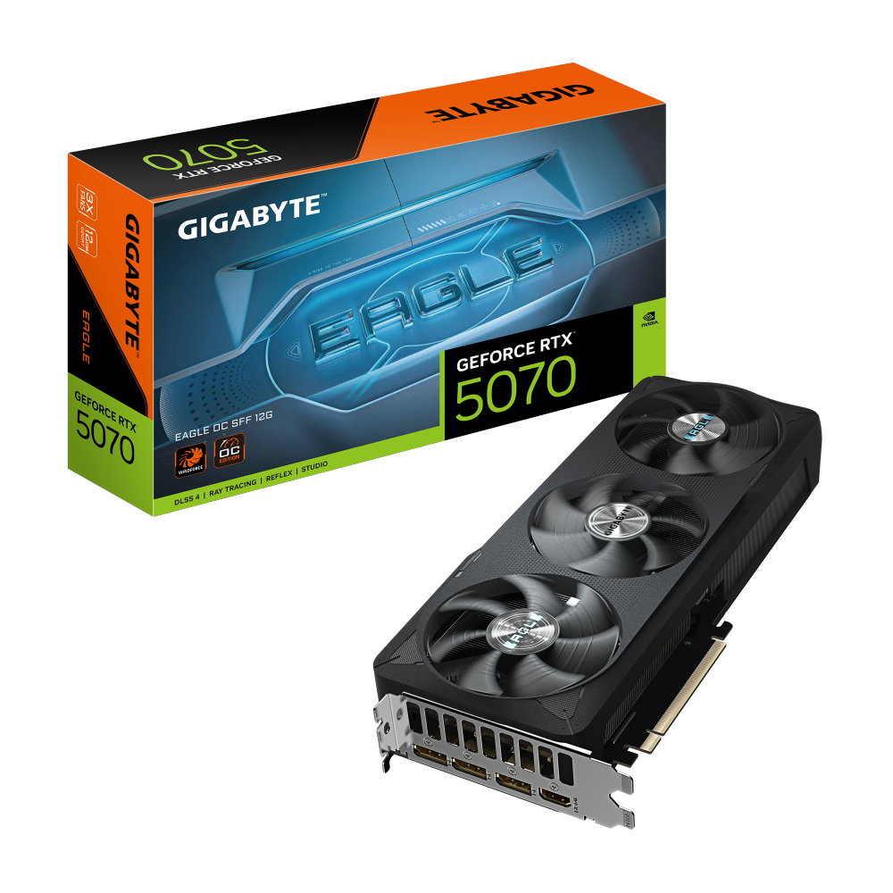 כרטיס מסך GIGABYTE GeForce RTX 5070 EAGLE OC SFF 12GB