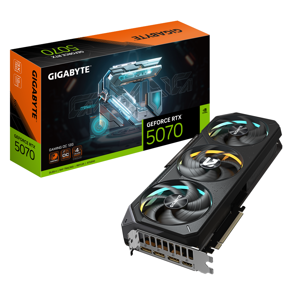 כרטיס מסך GIGABYTE GeForce RTX 5070 GAMING OC 12GB