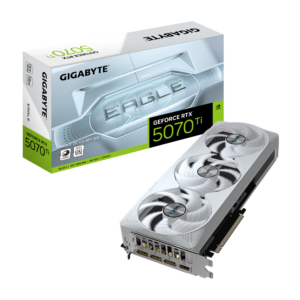 כרטיס מסך GIGABYTE GeForce RTX 5070 Ti EAGLE OC ICE SFF 16GB – לבן