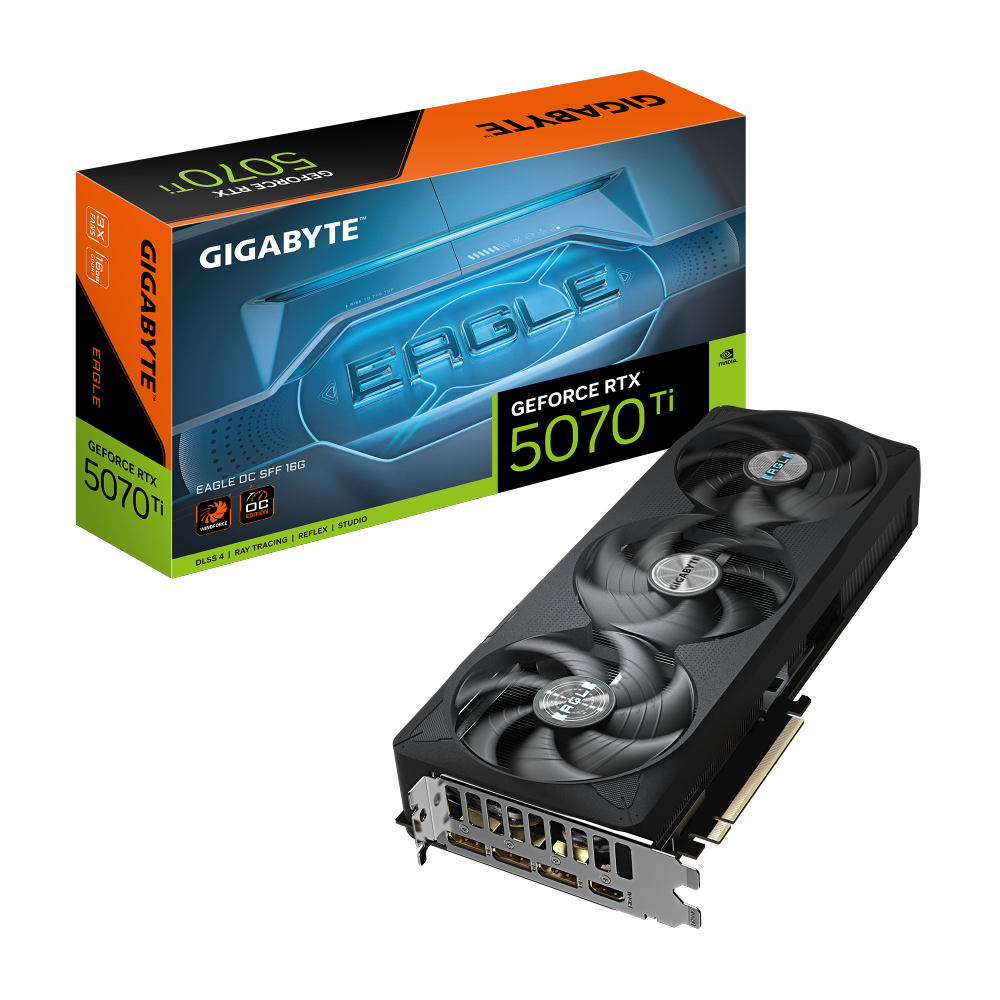 כרטיס מסך GIGABYTE GeForce RTX 5070 Ti EAGLE OC SFF 16GB