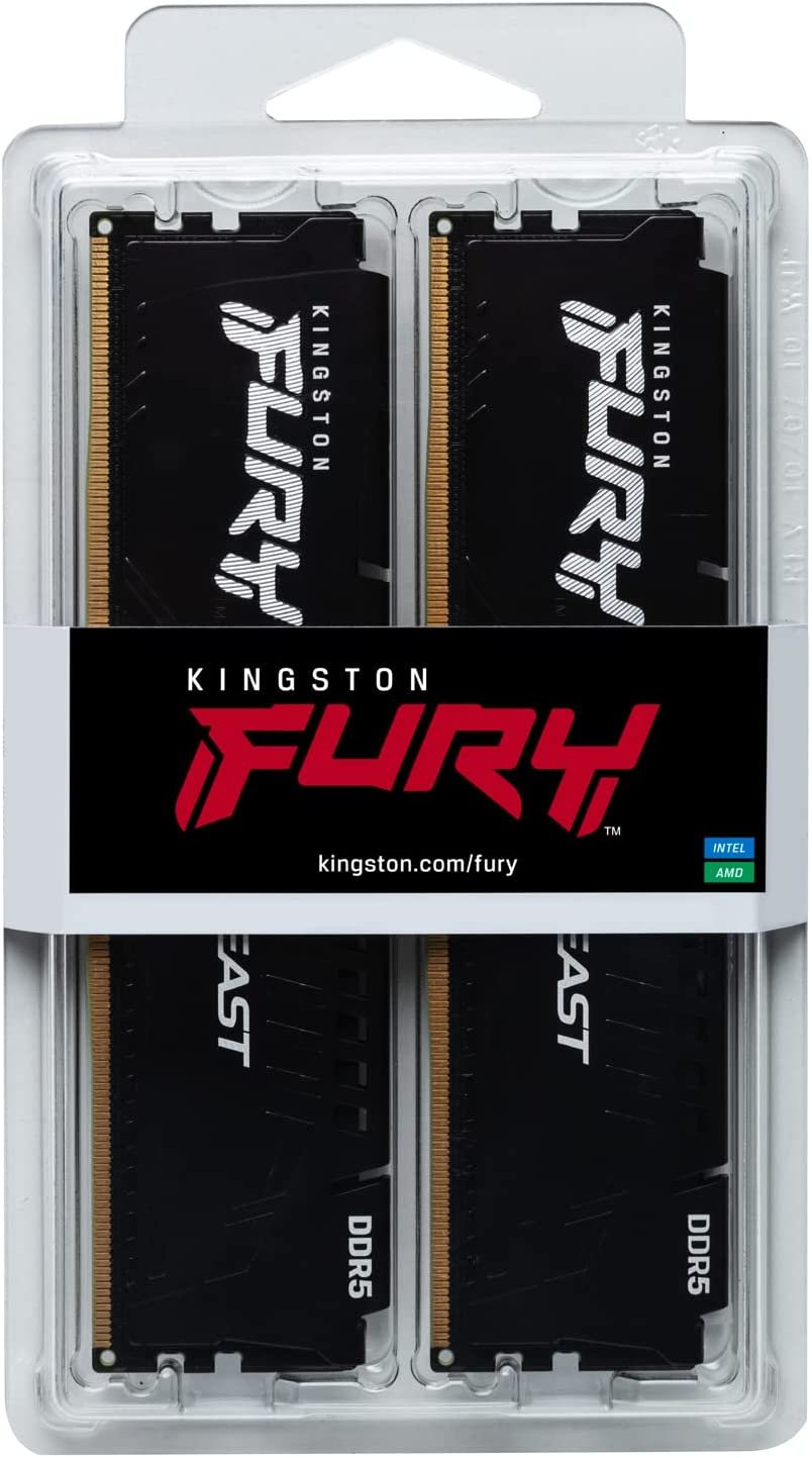 זיכרון לנייח Kingston FURY Beast 32GB (2x16GB) DDR5 6800MHz CL34