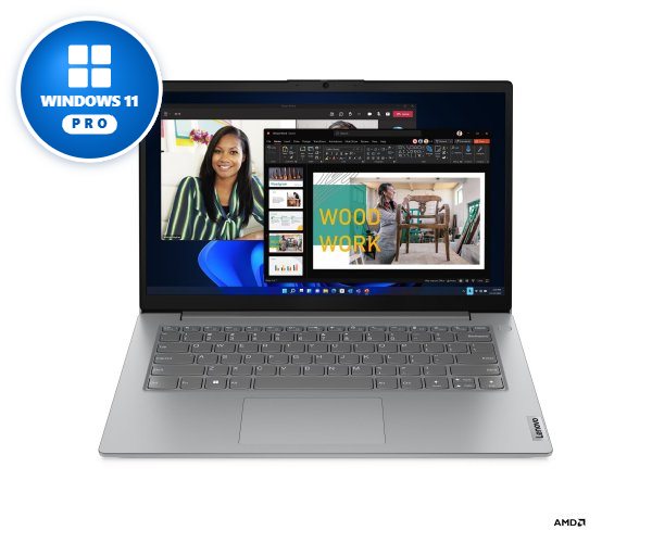 מחשב נייד Lenovo V14 G4 עם מעבד AMD Athlon Silver 7120U, 8GB זיכרון, 256GB NVMe ומסך 14 אינץ׳ Full HD – כולל Windows 11 Pro